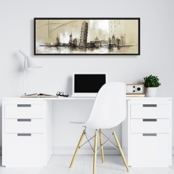 Framed 16 x 48 - Pise tower sketch