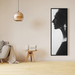 Framed 16 x 48 - Chic woman