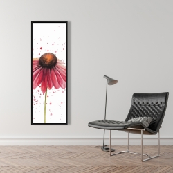 Encadré 16 x 48 - Marguerite rose