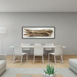 Encadré 16 x 48 - Bois flotté laissé par la mer