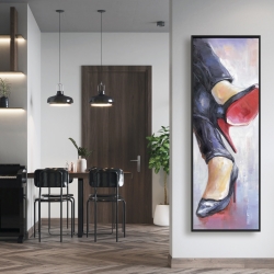 Framed 16 x 48 - Crossed legs and high heels