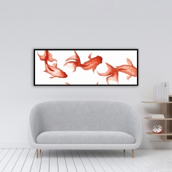 Encadré 16 x 48 - Petits poissons rouge