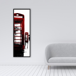 Framed 16 x 48 - Telephone box and big ben of london