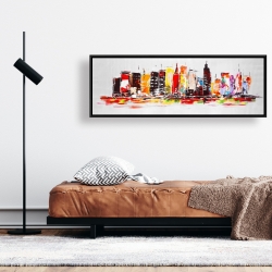 Encadré 16 x 48 - Ville aux couleurs vives