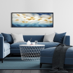 Framed 16 x 48 - Abstract landscape