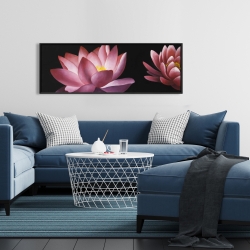 Encadré 16 x 48 - Motif de fleur de lotus