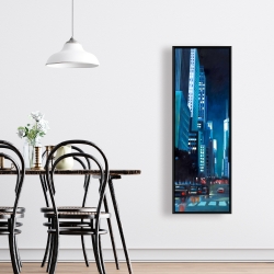 Framed 16 x 48 - Evening in manhattan, new-york