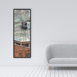 Framed 16 x 48 - Water tower in williamsburg