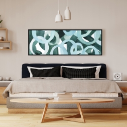 Framed 16 x 48 - Abstract rings