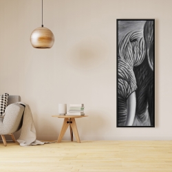Framed 16 x 48 - Elephant