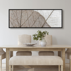Encadré 20 x 60 - Feuilles séchées translucides