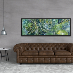 Encadré 20 x 60 - Succulents abstrait