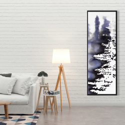 Framed 20 x 60 - Silhouette of a forest