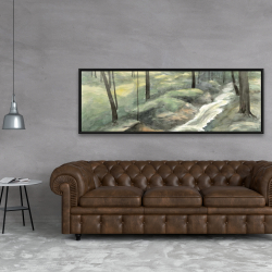 Framed 20 x 60 - Waterfall