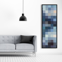 Encadré 20 x 60 - Paysage montagneux pixelisé