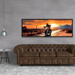Framed 20 x 60 - Biker life