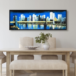 Framed 20 x 60 - Skyline of lower manhattan