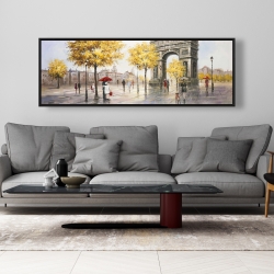Framed 20 x 60 - Arc de triomphe to paris