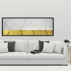 Encadré 20 x 60 - Brillance dorée