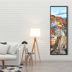 Framed 20 x 60 - View of manarola in italy