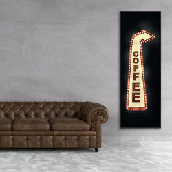 Framed 20 x 60 - Coffee