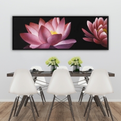 Encadré 20 x 60 - Motif de fleur de lotus