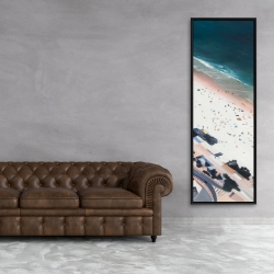 Framed 20 x 60 - Hot day at the beach