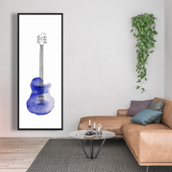 Framed 20 x 60 - Blue guitar