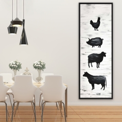Encadré 20 x 60 - Animaux de la ferme