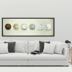 Framed 20 x 60 - Golf ball evolution