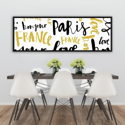 Encadré 20 x 60 - Bonjour paris