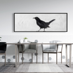 Framed 20 x 60 - Lonely crow