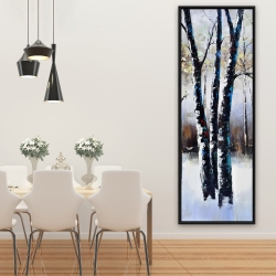 Encadré 20 x 60 - Arbres gelés
