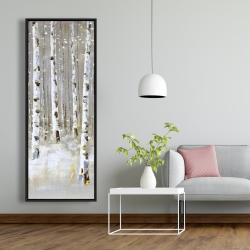 Encadré 20 x 60 - Forêt de bouleaux en hiver