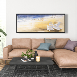 Framed 20 x 60 - Day at the beach