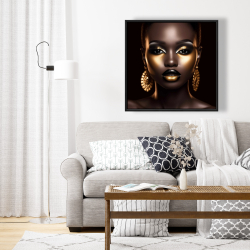 Framed 24 x 24 - Piercing gaze