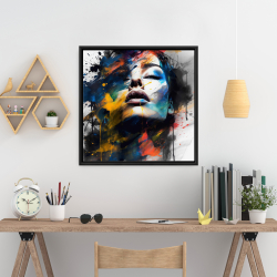 Framed 24 x 24 - Painted beauty
