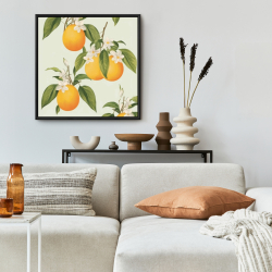 Framed 24 x 24 - Suspended oranges