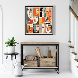 Framed 24 x 24 - Judgmental gaze
