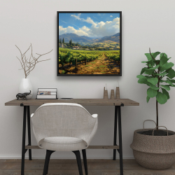Framed 24 x 24 - Exotic farm
