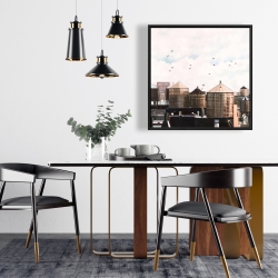 Framed 24 x 24 - Water towers