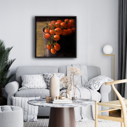 Framed 24 x 24 - Bucket of cherry tomatoes