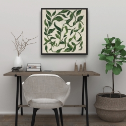 Framed 24 x 24 - Green vines