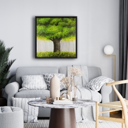 Framed 24 x 24 - Big green tree