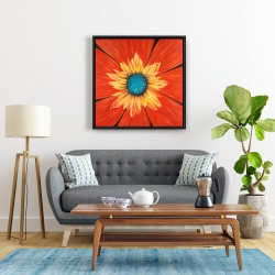 Framed 24 x 24 - Flower middle
