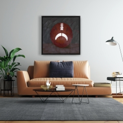 Framed 24 x 24 - Football ball