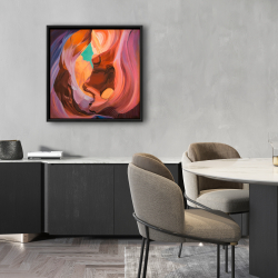 Framed 24 x 24 - Inside view of antelope canyon