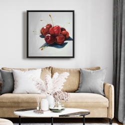 Framed 24 x 24 - Pile of cherries
