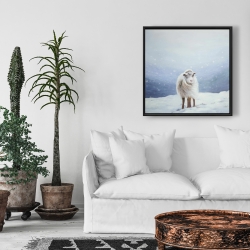 Framed 24 x 24 - Long hair sheep