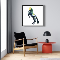 Framed 24 x 24 - Greeting horse